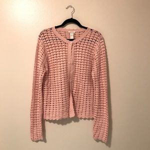 Sundance Lg crochet cardigan.